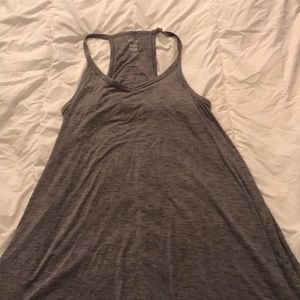 Gray swing dress.
